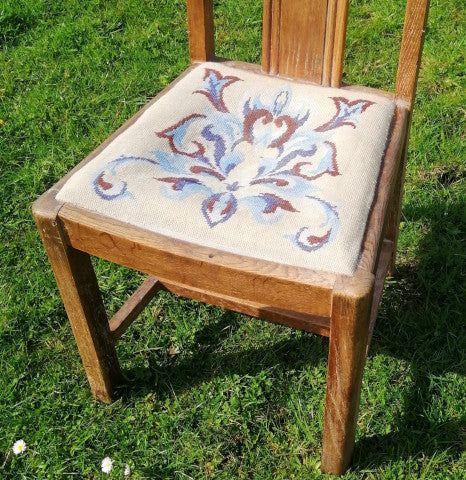 Cross stitch chair1