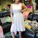 Lauren Bacall inspired white lace summer dress5