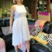 Lauren Bacall inspired white lace summer dress1