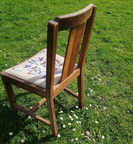 Cross stitch chair