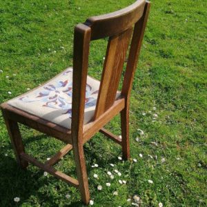 Cross stitch chair